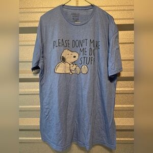 Peanuts Blue Snoopy  T-Shirt